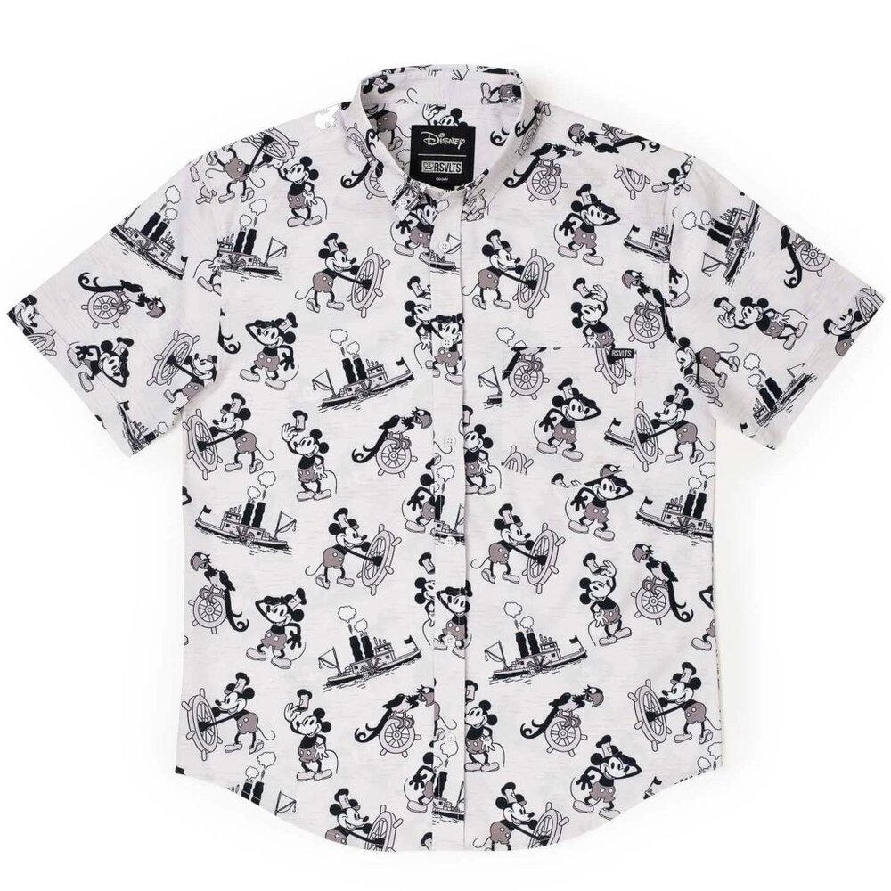 Disney Mickey Mouse ''Steamboat Willie'' Button Down Shirt 3XL by RSVLTS